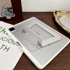 For iPad Air 11 (2025)/(2024) Case with Pencil Holder Metal Foldable Kickstand TPU Acrylic Matte Tablet Cover