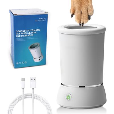 Tazza per il lavaggio automatico dei piedi degli animali domestici, pulitore e massaggiatore per zampe di cani e gatti, lavapiedi elettrico, strumenti per la toelettatura, accessori