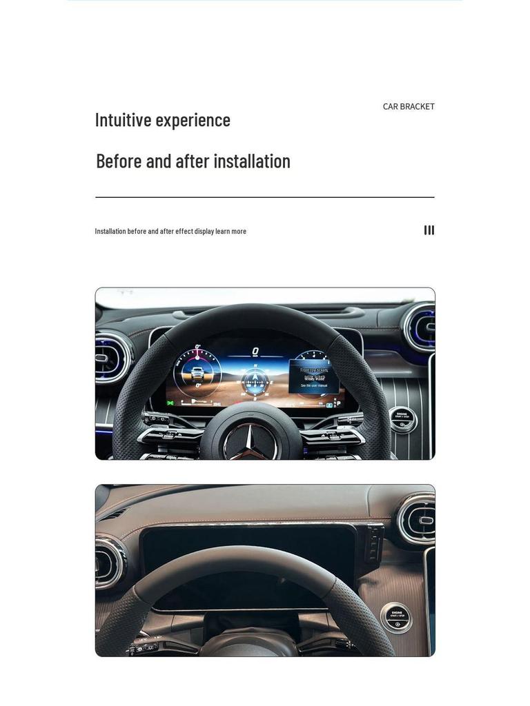 22-23 C-Klasse/23 GLC Auto Bildschirm Stil Handyhalter für Navigation