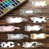 30Pcs Kitten Shape Bookmarks Paper Bookmarks Book Page Marker Portable Reading Aid for Book Lover Teacher Student