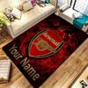 Arsenal F Custom Name Carpet Rug for Living Room Bedroom Home Sofa Decoration,Kids Play Non-slip Floor Mat