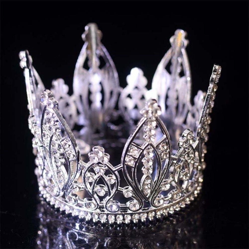 Elegant Queen Tiara Crown Shiny Ancient Greece Tiara Trendy Princess Rhinestone Tiara Party