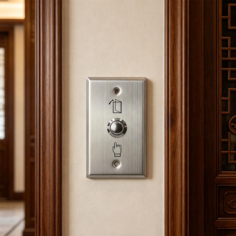 Stainless Steel Exit Button Switch for Door Push Sensor Opener Release Entry System Electric Strike Magnetic Lock