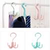 Space Saving Rotatable Hanger Hooks Plastic Spinner Hanger Bag Hanger Four Claw Hooks  Home