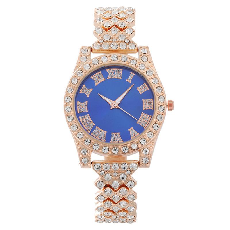 Fashion Ladies Watch With Rhinestones Quartz Movement For Women Jewelry Gift