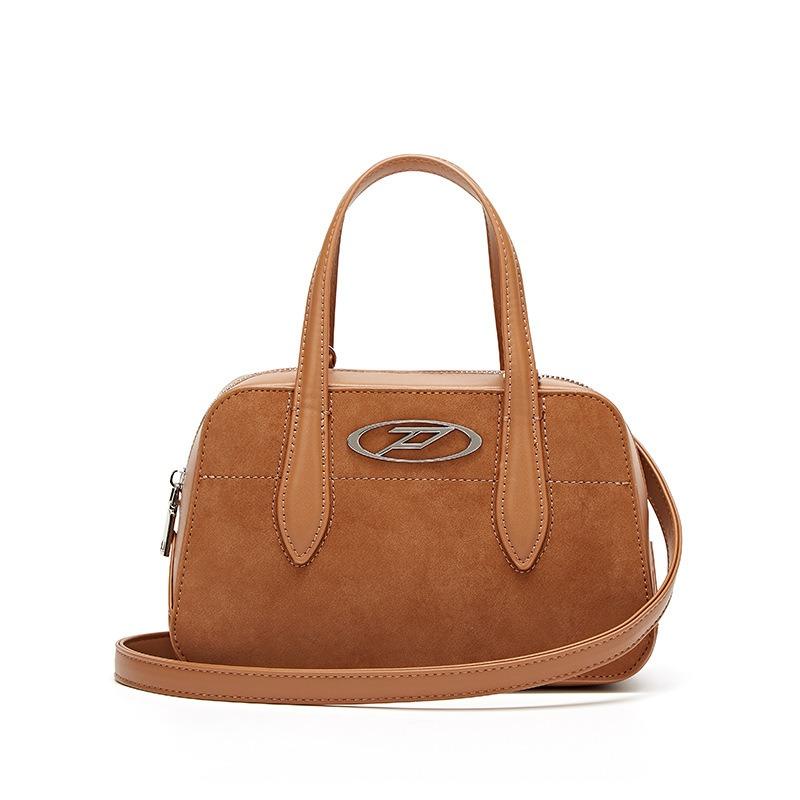 Niche Retro Pillow Bag Women's Fashion Portable Pillow Bag Women's Large-capacity Suede Hand Bag