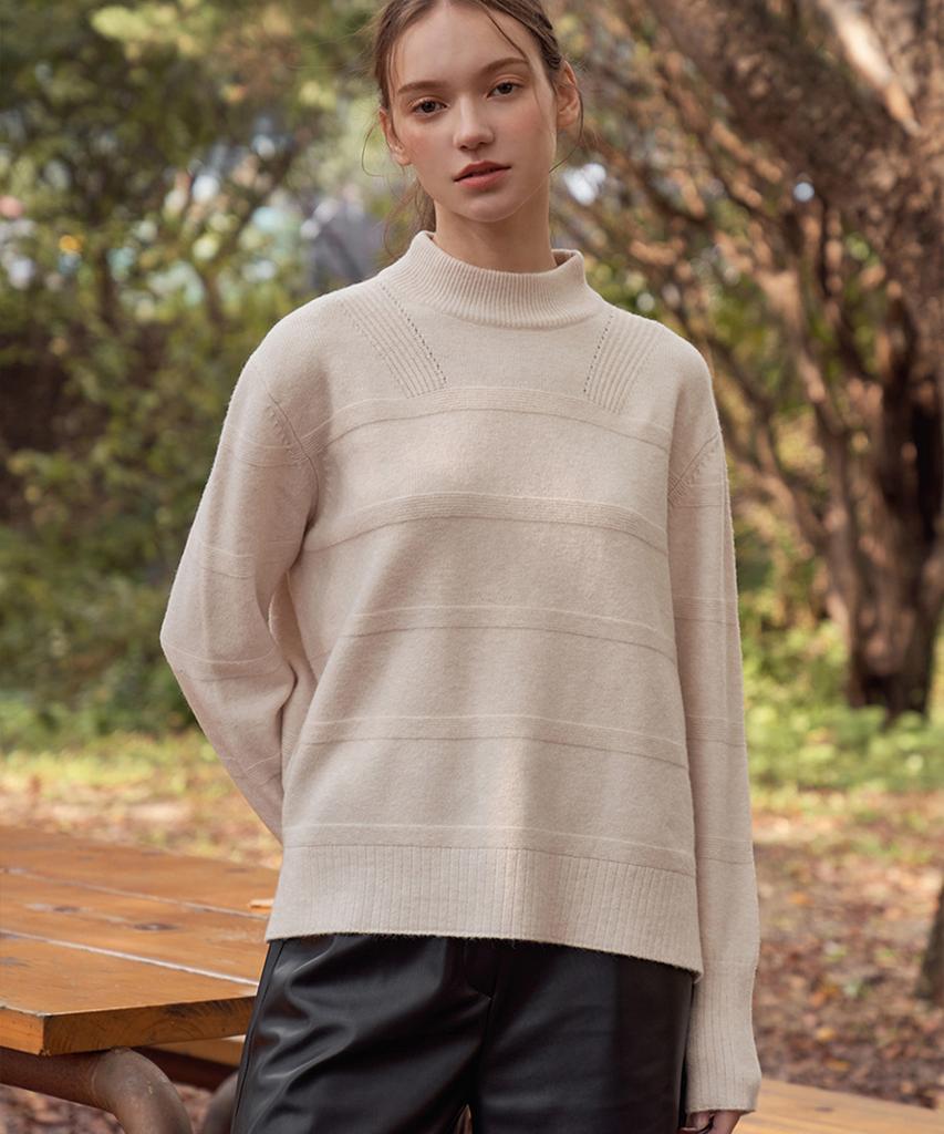 Baseukala Horizon Half-Neck Knitwear (4Colors)