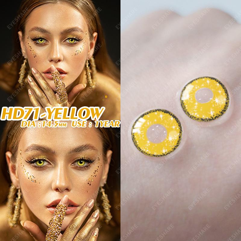 

Eyeshare Хэллоуин Косплей Сумасшедшие цветные контактные линзы Шаринган Круглые цветные контактные линзы для глаз Fancylook Panic Lens