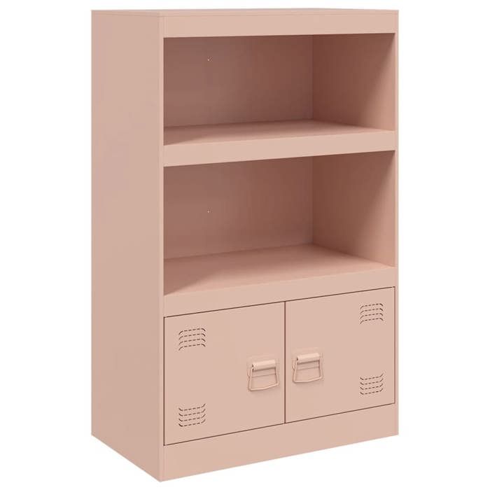 VidaXL Buffet Pink 67x39x107 Cm Steel, Cabinet, Side Cabinet, Storage Cabinet, Cabinets, Cupboard, High Buffet, 841668