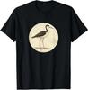Black-Necked Stilt T-Shirt Retro Bird Tee Design 10 Colors by Bird.Fan