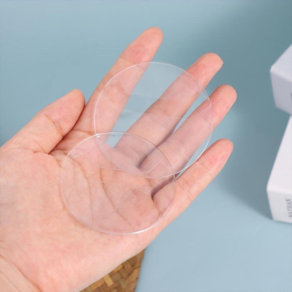 AAGWW 20-teilige Emblem-Schutzhülle, Klar, Passend für Embleme bis 58mm, Verhindert Herausfallen und Schützt Blumen