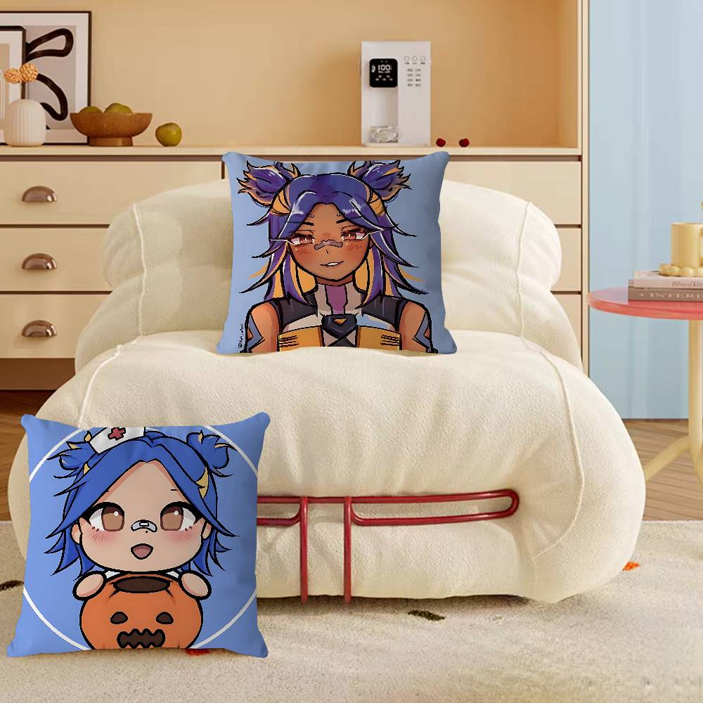 NEON V-VALORANT Kissenbezug Kissenbezug Polsterung Sofa Dekokissen Heimdekor Kissenbezug