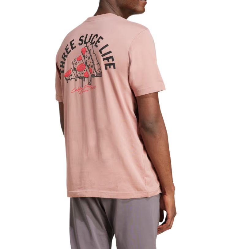 Adidas Sportswear Series Comfortable Soft Breathable Round Neck Short Sleeve T-Shirt Men Tops Warm-Clay JJ4018