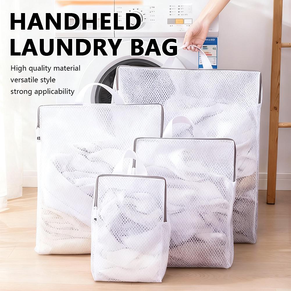 Mesh Hanging Laundry Bags, Wash Bag for Delicates Mesh Laundry Bags for Dormitory, Travelling Rectangular Laundry Bags