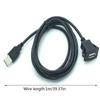 1m USB 2.0 A Male to Female Car Flush Mount Extension Cable Car Van Dashboard Flush Mount Dual USB Socket Car Accessories