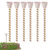 6Pcs Electroculture Plant Stakes Garden Coppers Coils Antennas for Growing Garden Plant Vegetables Using for Plants Fruits