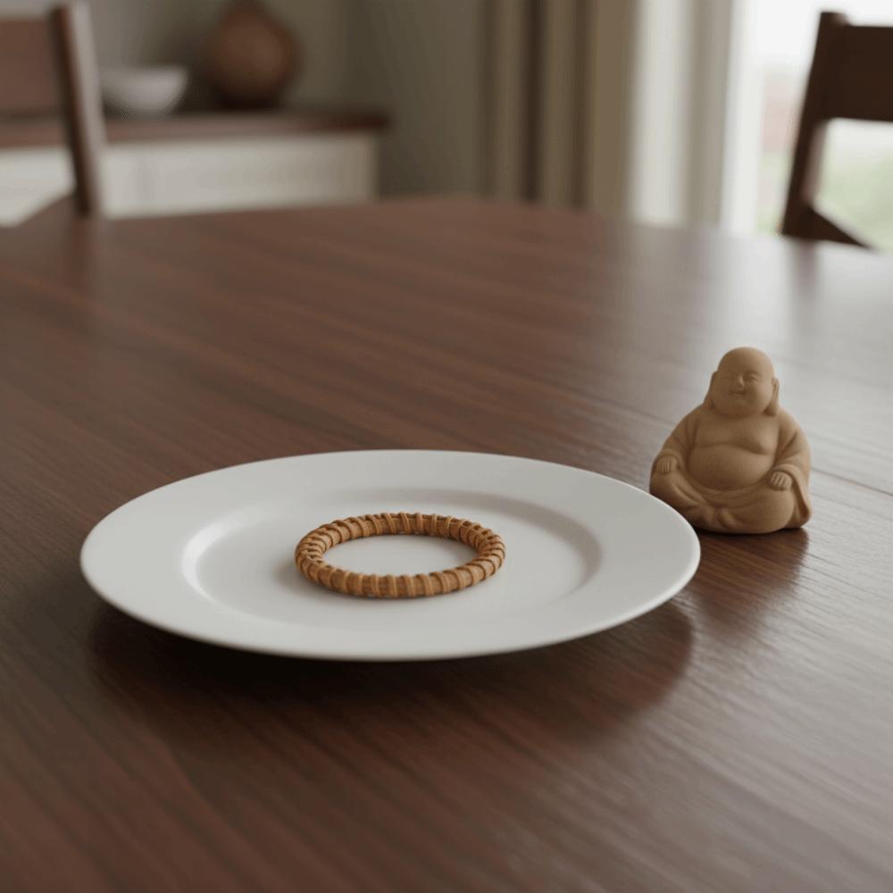 12Pcs Rustic Table Napkin Buckle Hand-woven Napkin Holder  Dinner Gathering