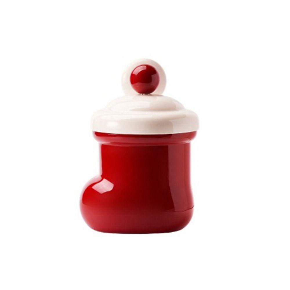 Suction Cup Desk Storage Box Boots Shape Mini Desktop Bin Desktop Garbage Basket  Bedroom красный