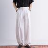 Herren-Freizeithose aus Leinenmischgewebe mit geradem Bein
