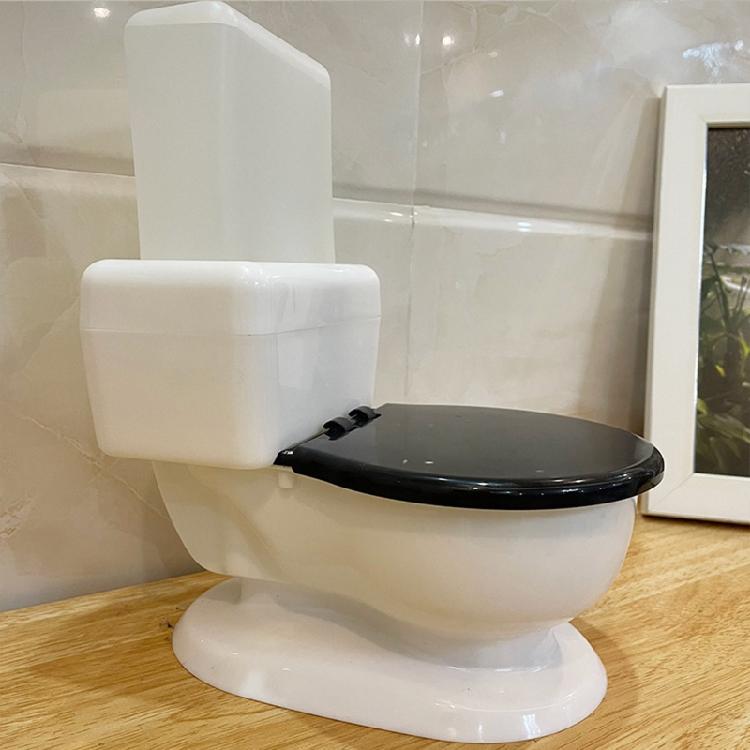 Fontanella per Gatti Forma WC Erogatore d'Acqua a Gravità 650ml Senza Filtro
