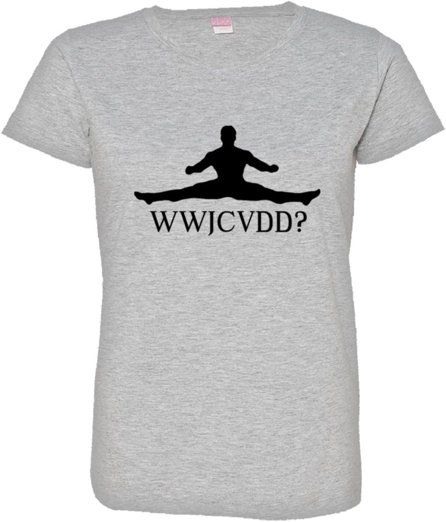 Womens What Would Jean Claude Van Damme Splits Kick Do HQ Tee Shirt XXL