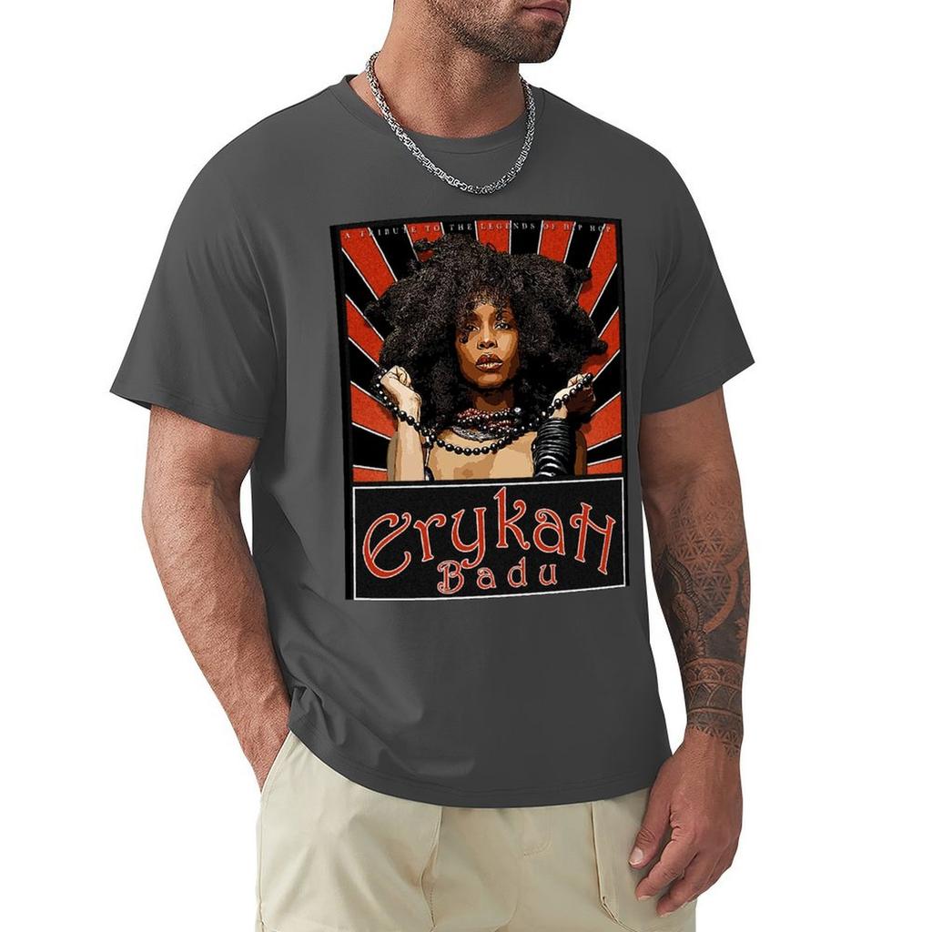 Erykah Badu Hair D-3 T-Shirt Boys Whites Plain Men'S T-Shirt