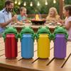 Flexible Can Grip Sleeve Cute Frog Soda Cover, 3D Print PLA Beverage Lid Reusable Drink Protector, Dustproof Sleeves for Outdoor Activities