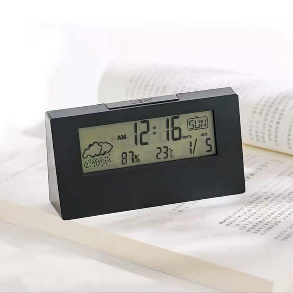 

Температура Календарь Цифровые Часы Ночник Большие Цифровые Электронные Часы Светодиодный Цифровой Будильник Black-Need 2 x AAA