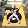 Elvis Presley Guitar Performance Floor Rug Office Rug Design for Hallway Decorate room Kitchen Bedrooms Antislip Carpet Anime Office Decor