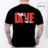 New Fashion T Shirt for Men Casual Short Sleeve Hip Hop Streetwear SCUBA Dive Print Tee Shirt Pullover Mens Women T-shirt Tops