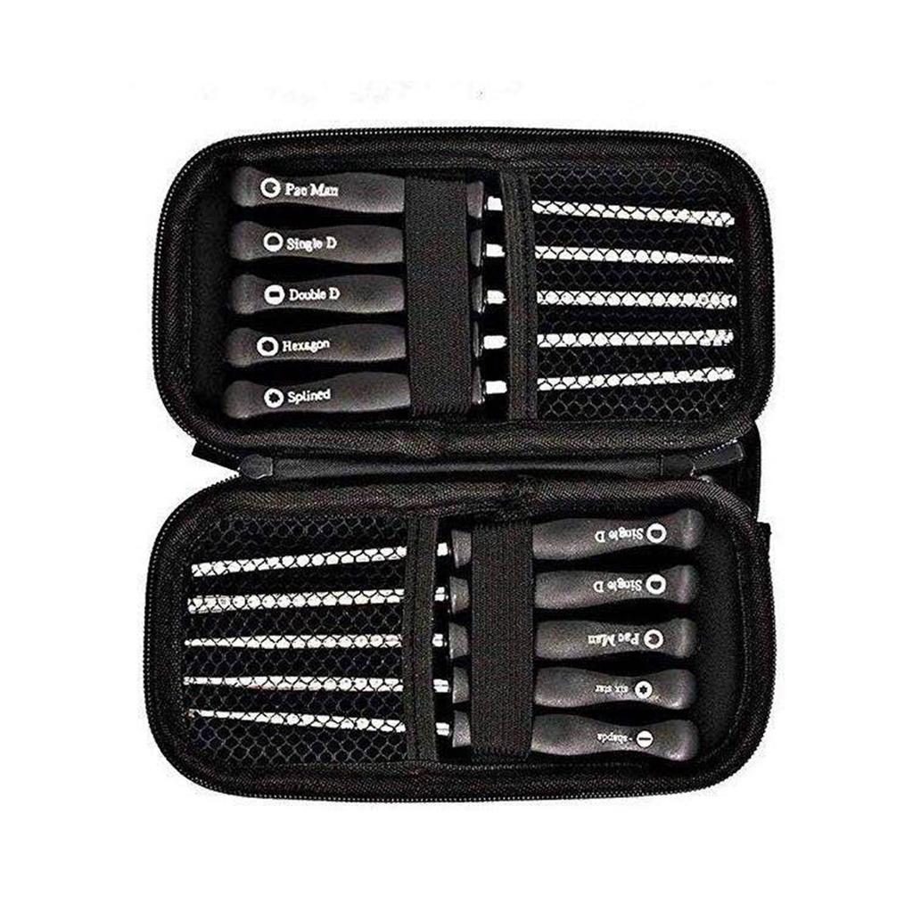 Pack of 10 Carburetor Adjustment Tool + Carrying Case + Cleaning Kit +Fuel Tube for Common 2 Cycle