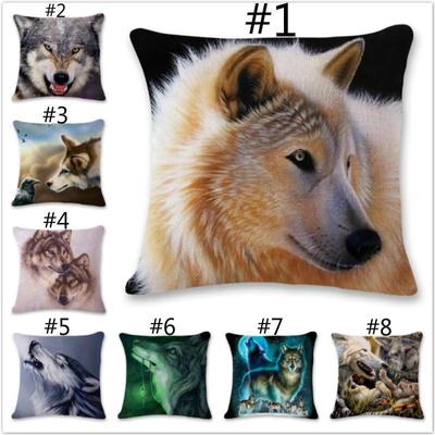 Home Decor Pillowcases Car Animal Wolf Sofa Cushion Bedroom Pillow Cover