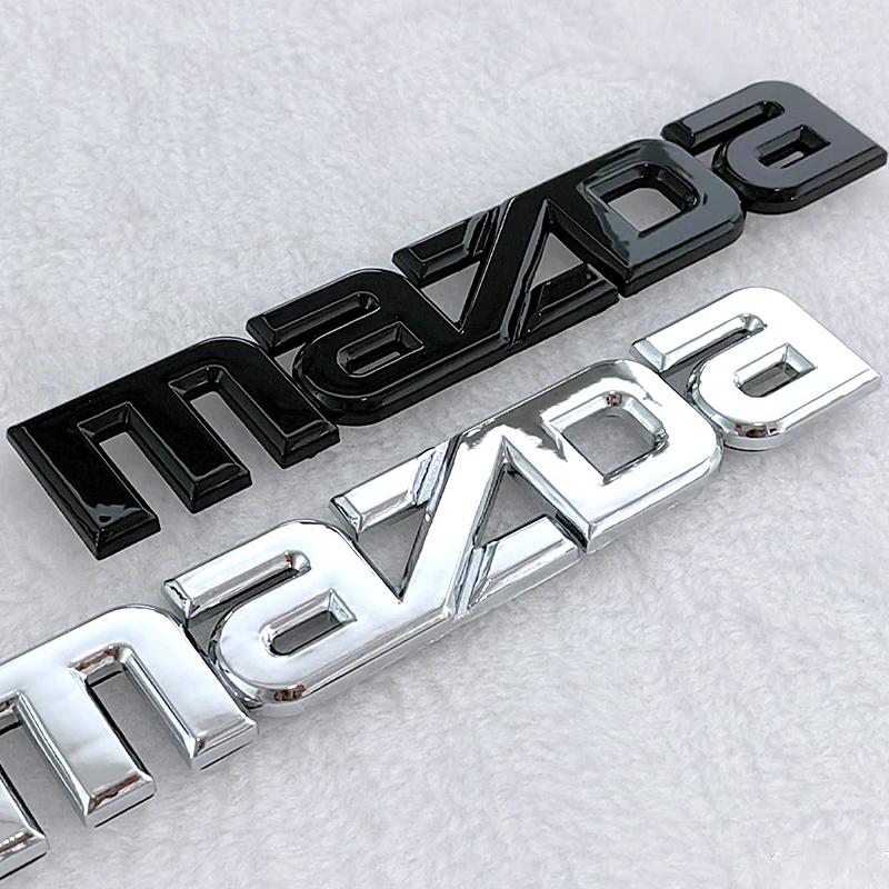 For Mazda CX3 CX5 MX3 CX4 CX9 CX7 RX8 Atenza Axela Protege Car Front Rear Emblem 3D Stickers Decals Trunk Badge Decoration
