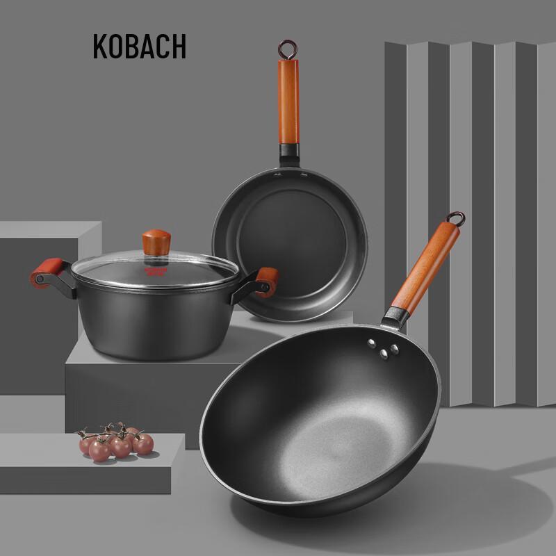 Kangbache Lingeste 3-Piece Iron Cookware Set