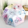 1pc Hello Kitty & Friends Automatic Opening Folding Umbrella - Portable 3-Fold Design with 8-Bone Iron Frame, Perfect for Outdoor Use, Festive Gifts,