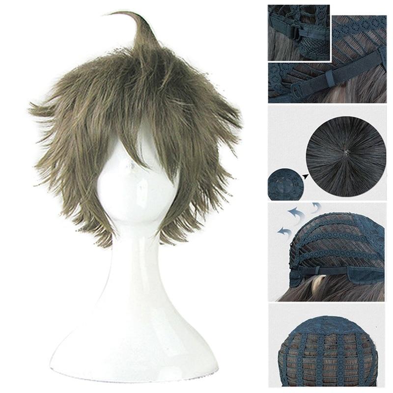 Super Dangan Ronpa 2 Danganronpa Hajime Hinata Wig Heat Resistant Synthetic Hair Cosplay Wig