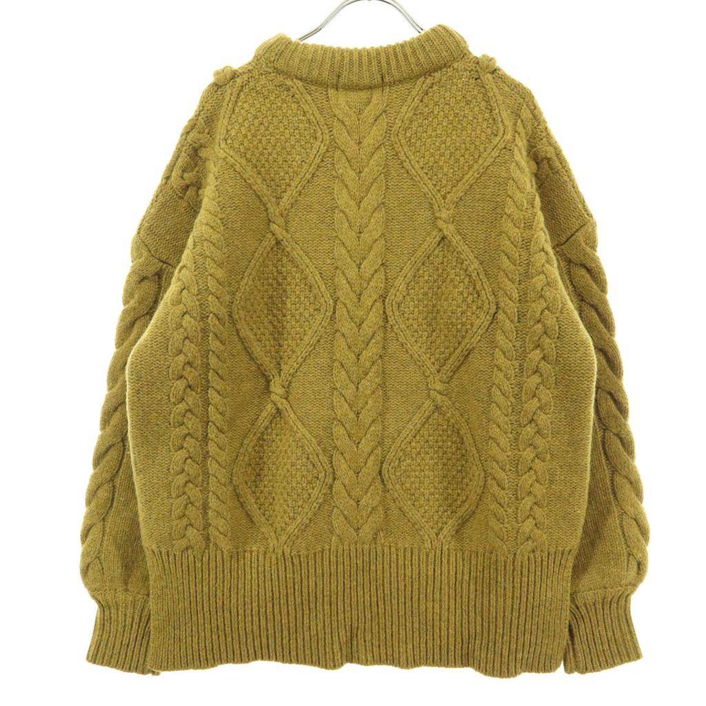 Beauty Products CLANE Cable Network Long Sleeve Knit 1 Yellow Women Used