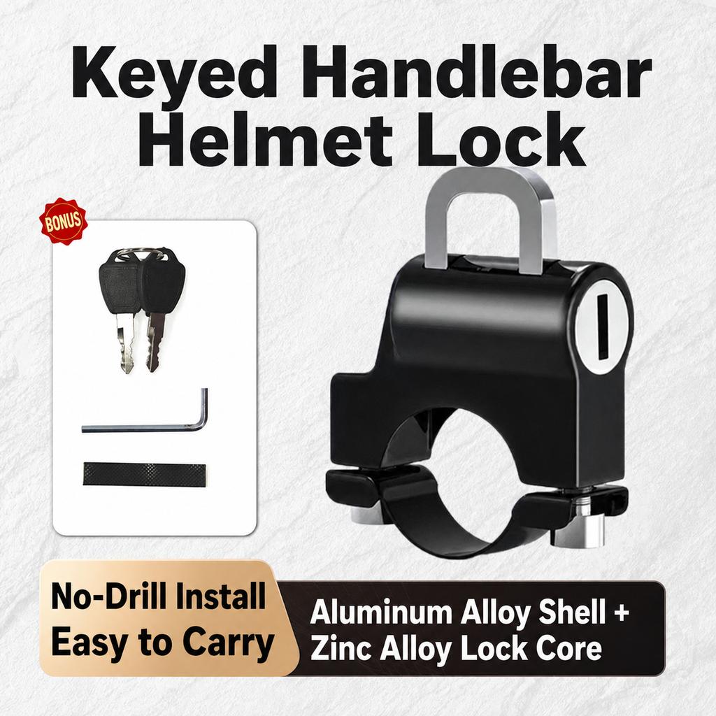 Scooter Helmet Lock Non-Damaging Motorcycle Security Lock Anti-Theft Helmet Lock Stable For Electric Bike Motorcycle Tricycle