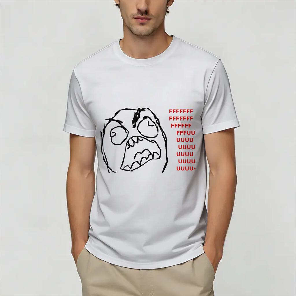 Rage Comic Trollfac T Shirt Summer Popular T Shirts Adult 100 Cotton O Neck Plus Size Top Tees Short Sleeve Awesome Tops