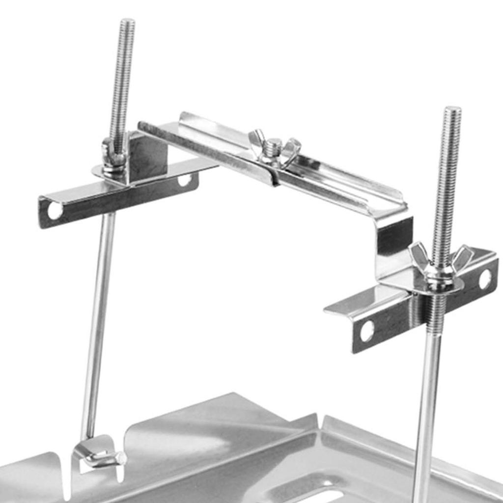 Sturdy Stainless Steel Battery Tray Bracket Recessed Slot Holder for Car Battery Terminal Cover and Battery Car Cover