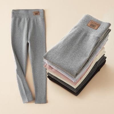 Leggings de Otoño Casual para Bebés Niñas Pantalones Largos para Niños Lisos Algodón Pantalones Elásticos para Bebés Ropa de Exterior para Niños