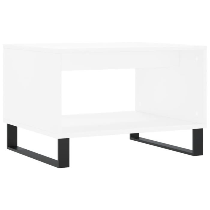 VidaXL Coffee Table White 60x50x40 Cm Engineered Wood 829260