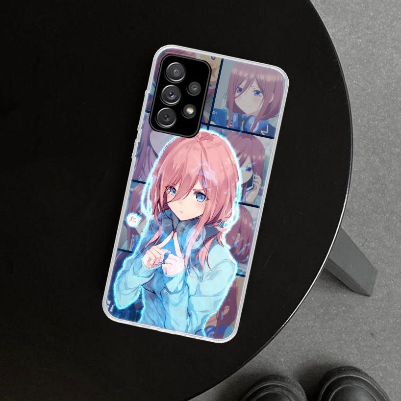 Nakano Miku Anime Phone Case Cover For Samsung Galaxy A12 A22 A32 A52 A72 A02S A51 A50S A31 A20S A10S Note 20 Ultra 10 Plus Gala