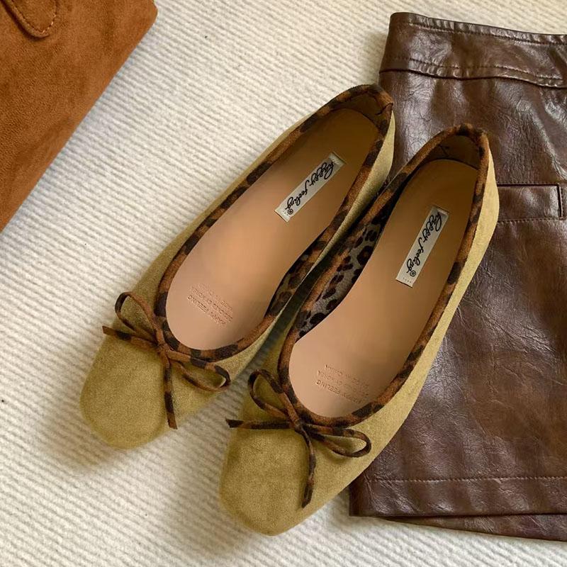Fashion Luxury Female Shallow Women Ballet Flats Shoes Slip On Footwear Spring Summer Fashion Square Toe Ladies Flats With Shoes
