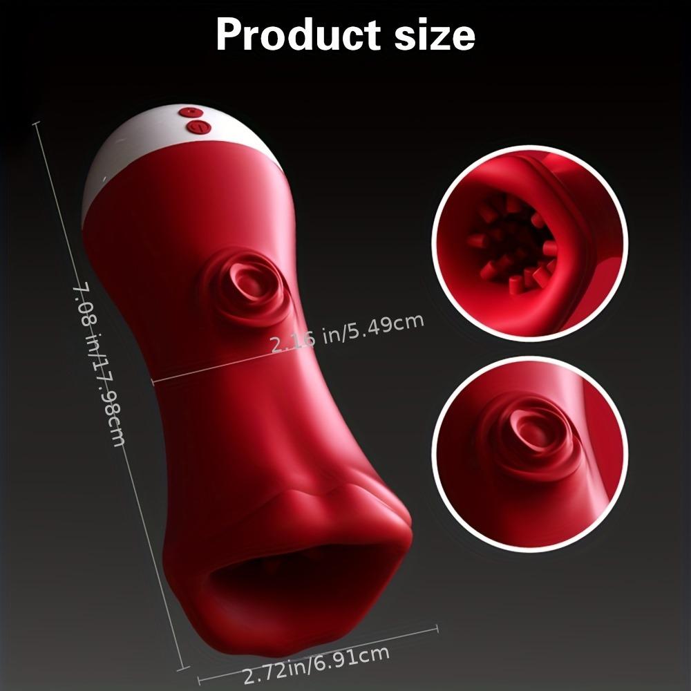 Automatic Masturbator Deep Throat Sucking Male Penis Training Glans Stimulator Exerciser Masturbation Oral Sex Toys for Men 18