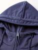 Men's Hooded Solid Color American Style Jacket - Trendy Autumn/Spring Sportswear