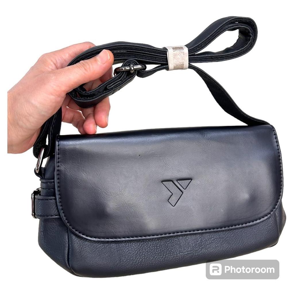 Lucky's General Store [Y] Selection Women's Shoulder Bag, Crossbody Bag, Black, Stylish, Glossy, Lightweight, Small, Perfect for Travel, Outdoor