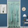 Lace Door Curtain: Anti-Mosquito, Insect-Resistant, Light-Filtering Mesh Partition for Bedroom & Kitchen, No-Punch Installation