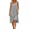 Women's Fashion Round Neck Sleeveless Tank Top  Colour Casual Underwear Home Dress
