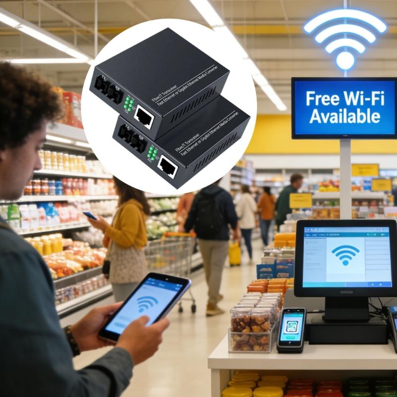 Metal Enclosure Single Mode Fiber Opticals Converters 1Gbps 1 Light 1 Electric 20Km Ranges SCs Interfaces